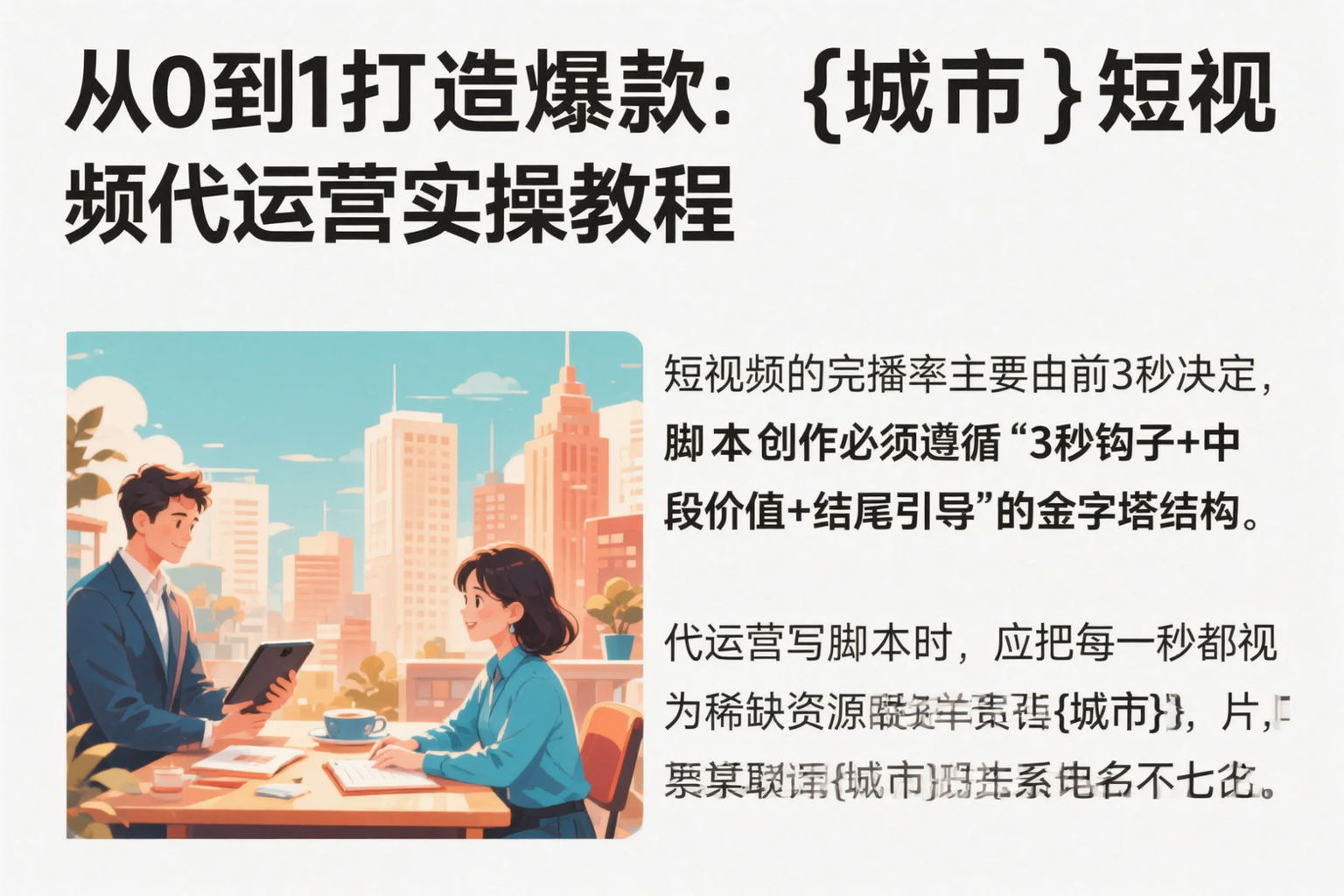 从0到1打造爆款：山东短视频代运营实操教程