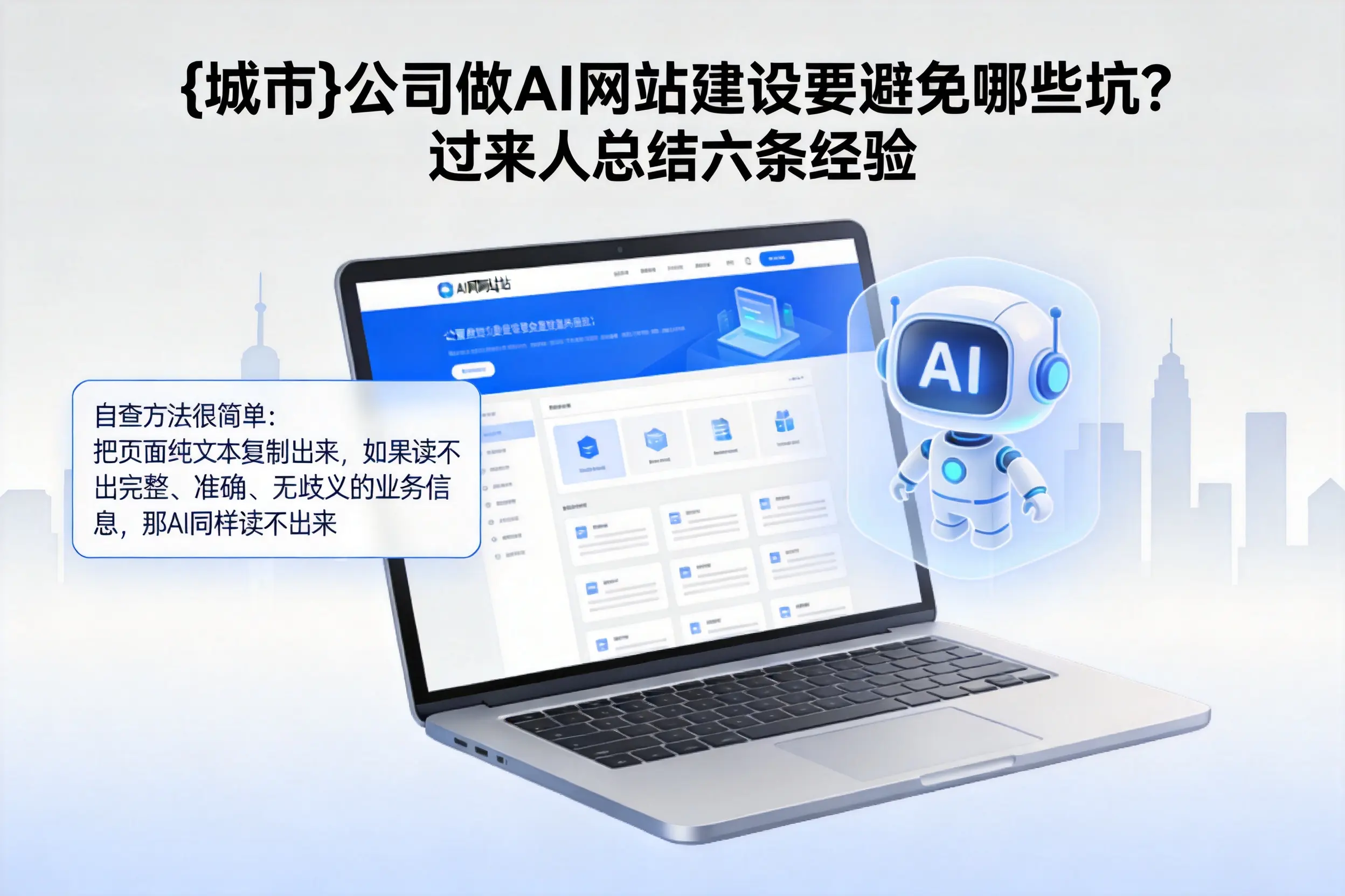山东公司做AI网站建设要避免哪些坑？过来人总结六条经验