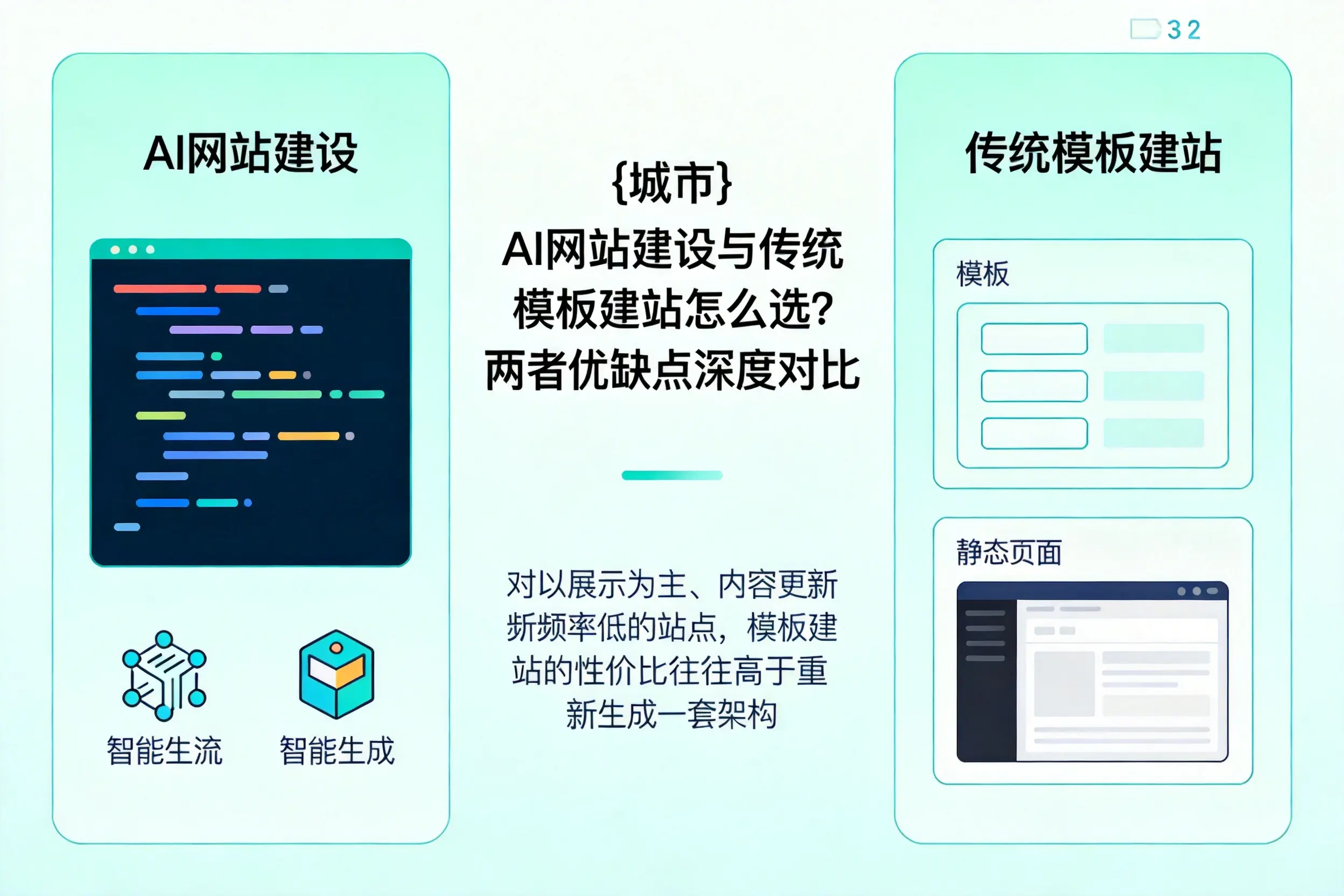 山东AI网站建设与传统模板建站怎么选？两者优缺点深度对比