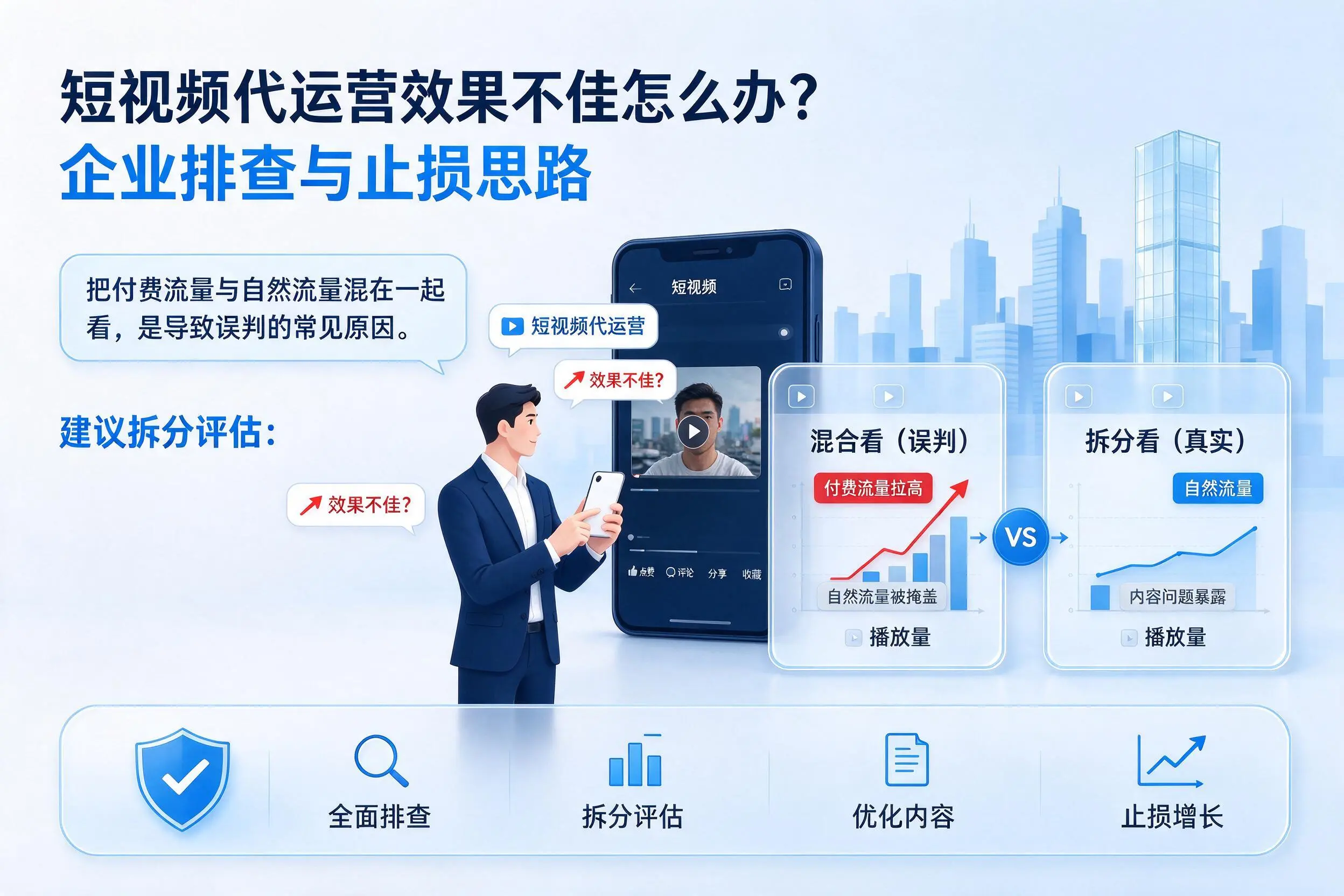 短视频代运营效果不佳怎么办?山东企业排查与止损思路