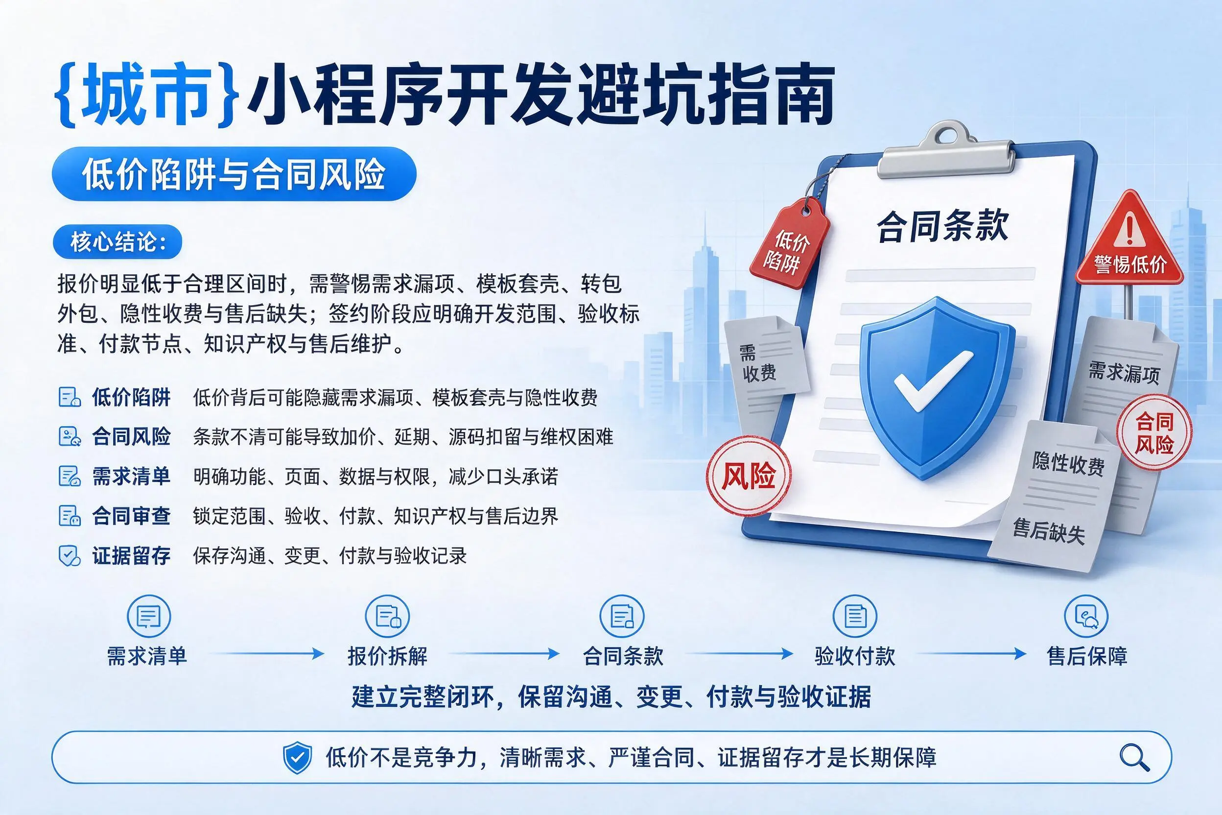 山东小程序开发避坑指南：低价陷阱与合同风险