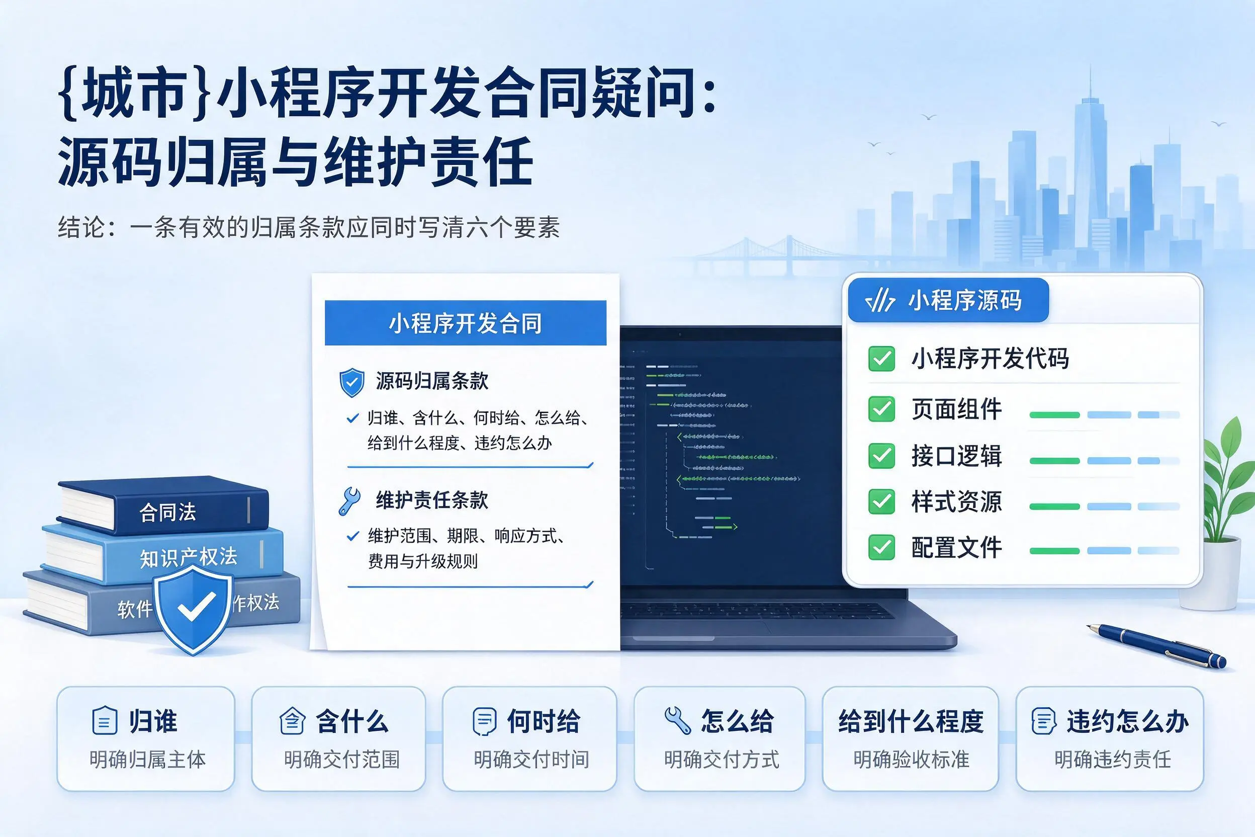 山东小程序开发合同疑问：源码归属与维护责任