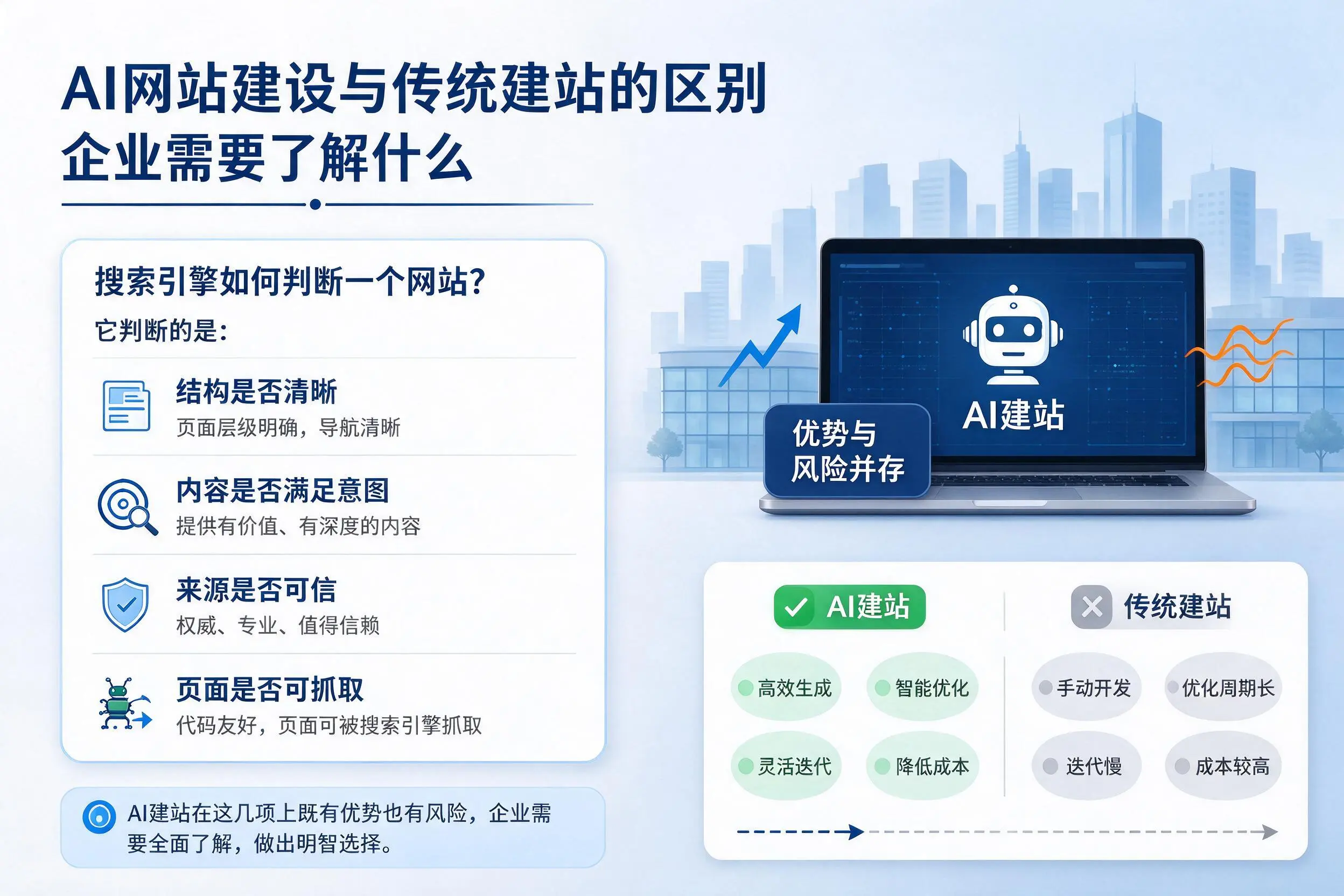 AI网站建设与传统建站的区别，山东企业需要了解什么