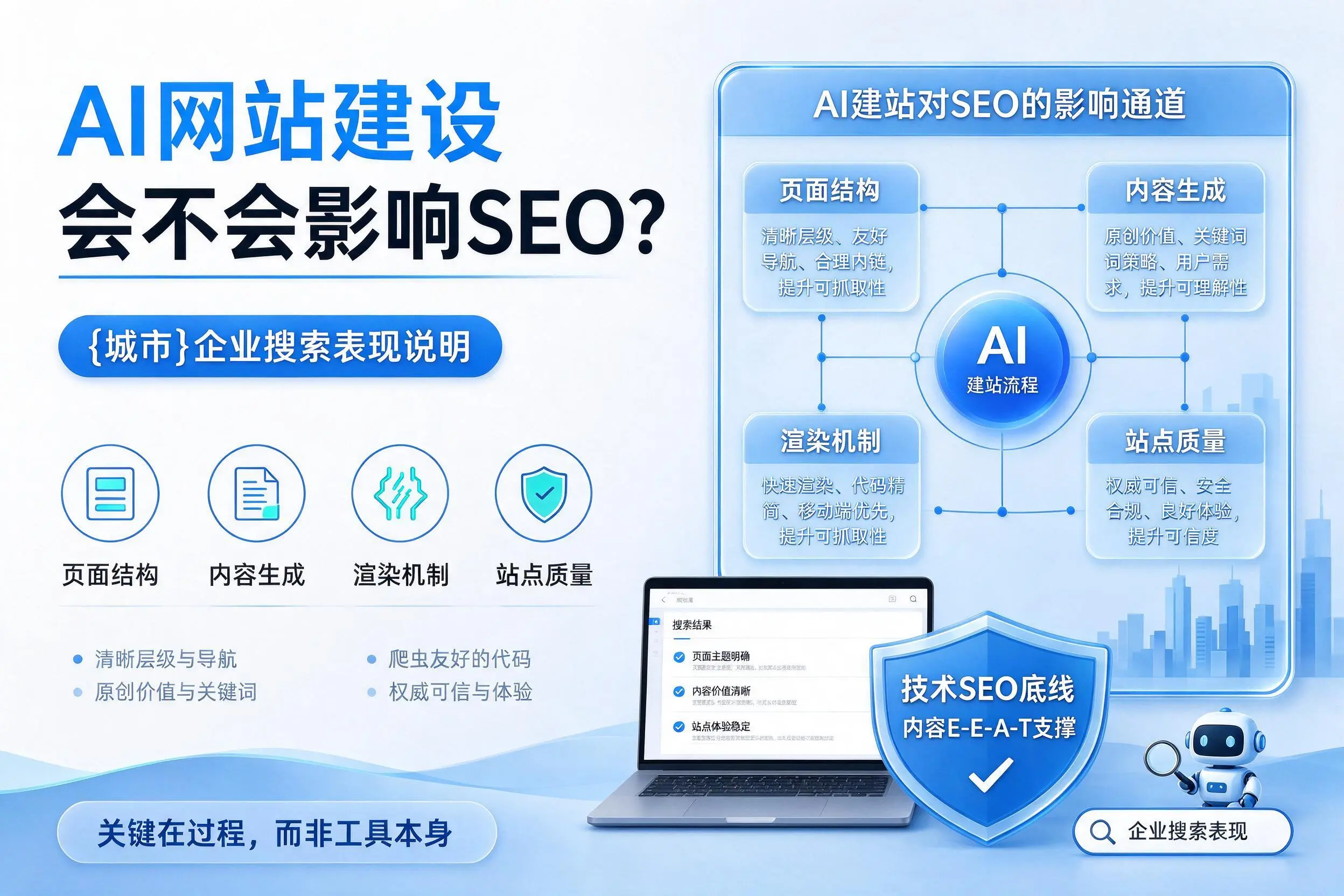 AI网站建设会不会影响SEO？山东企业搜索表现说明