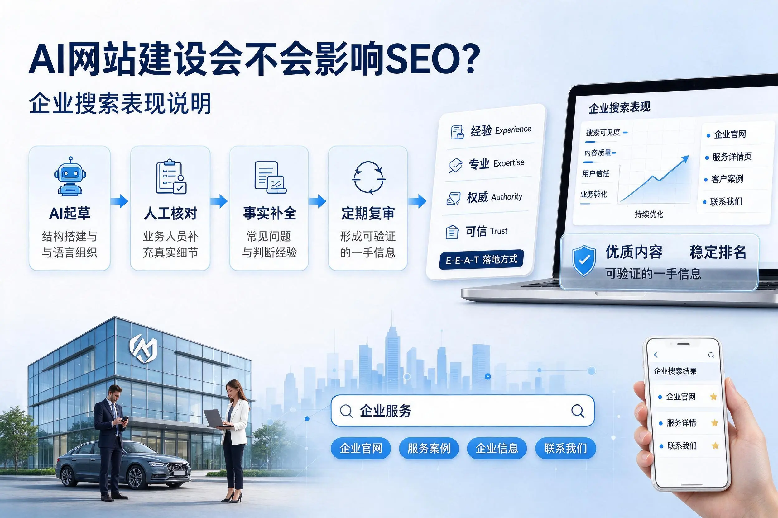AI网站建设会不会影响SEO？山东企业搜索表现说明