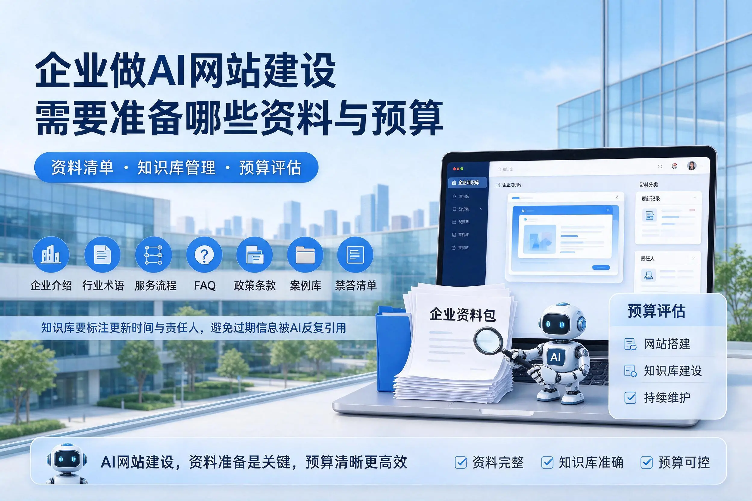 山东企业做AI网站建设需要准备哪些资料与预算