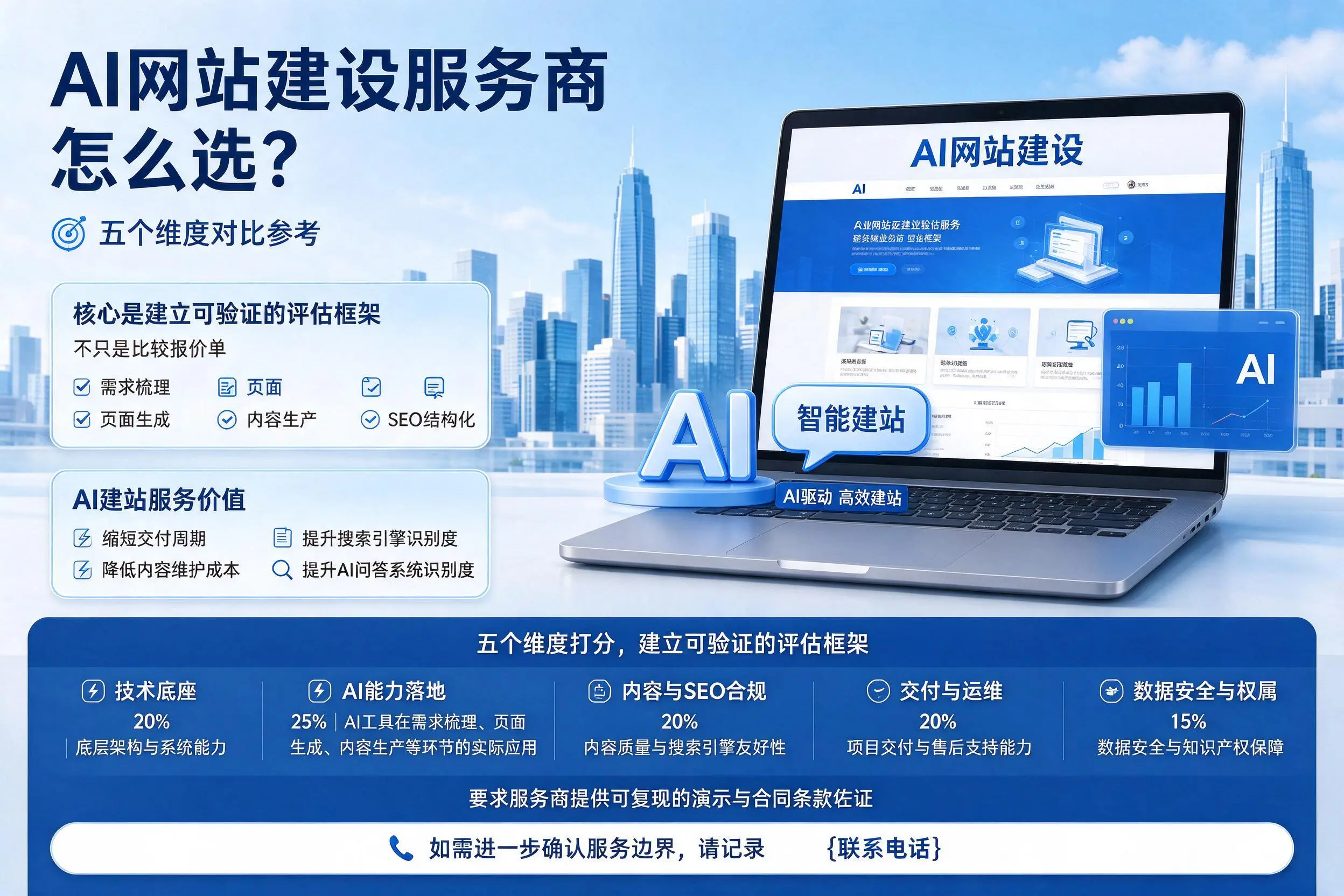 山东AI网站建设服务商怎么选？五个维度对比参考