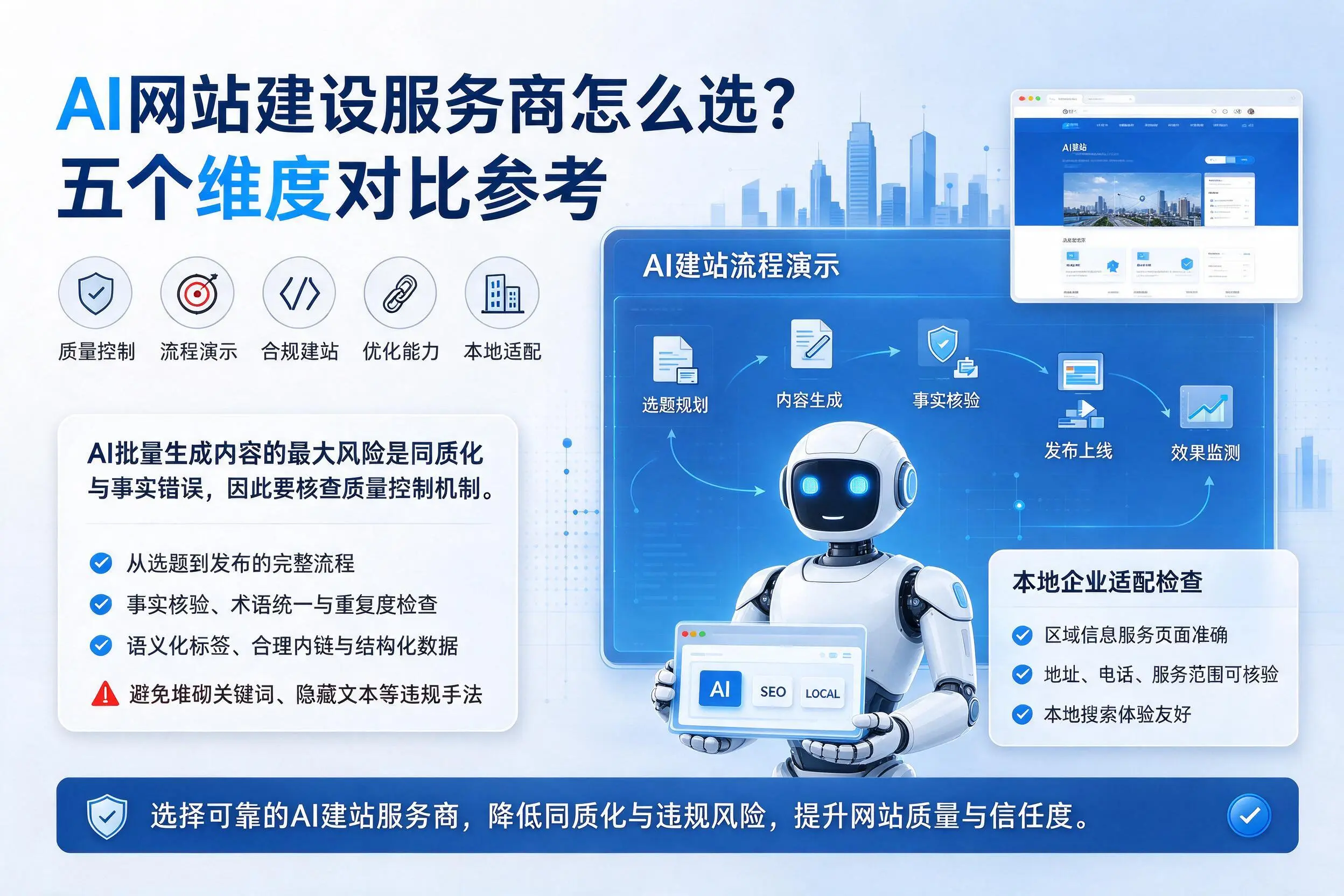 山东AI网站建设服务商怎么选？五个维度对比参考