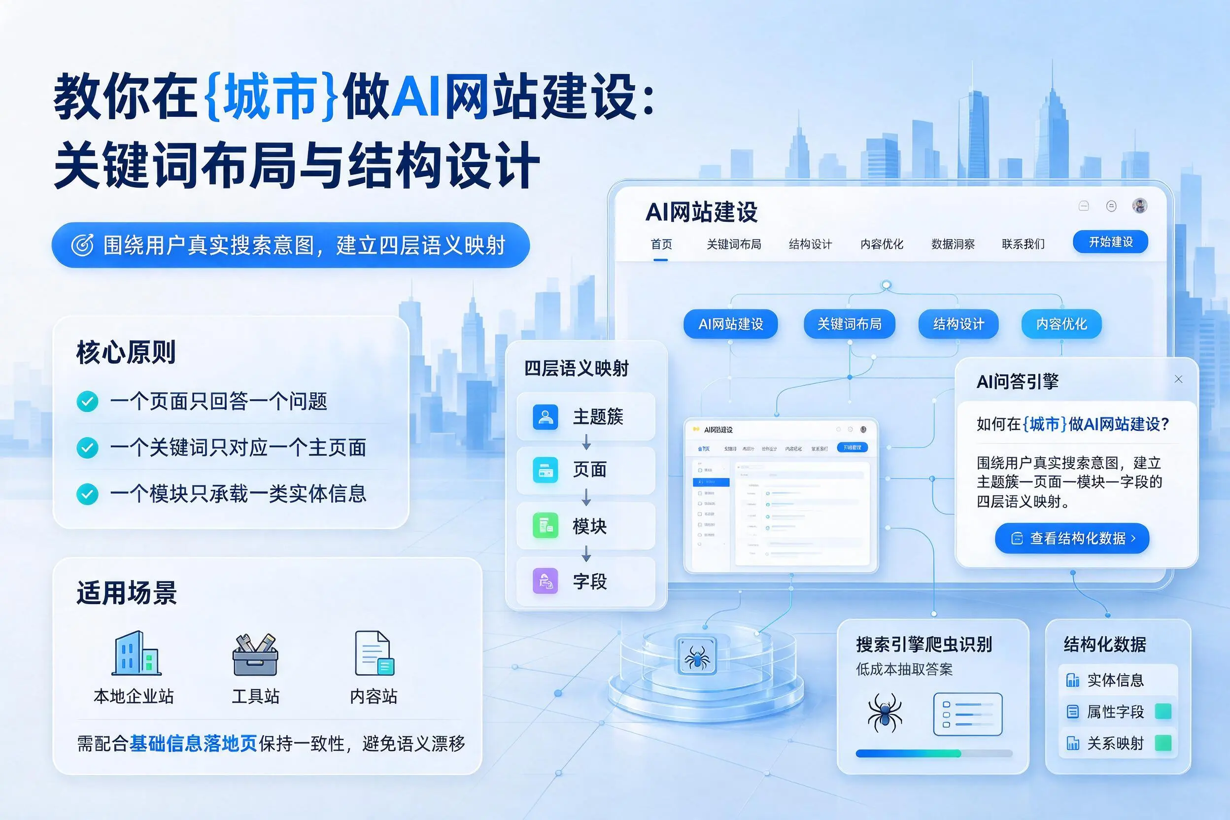 教你在山东做AI网站建设:关键词布局与结构设计