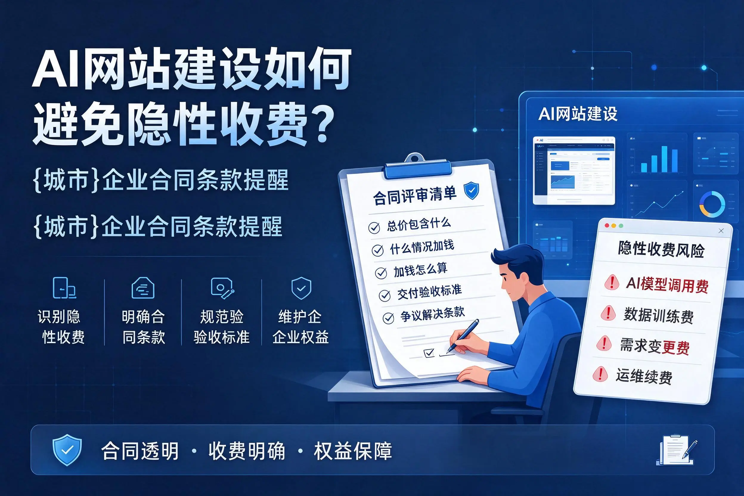 AI网站建设如何避免隐性收费?山东企业合同条款提醒